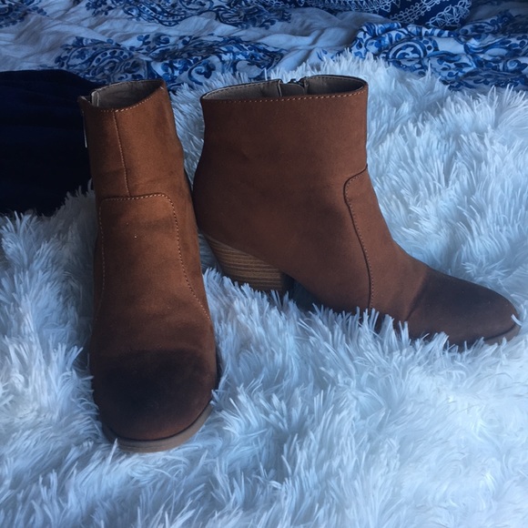 JustFab Shoes - JustFab Brown Booties
